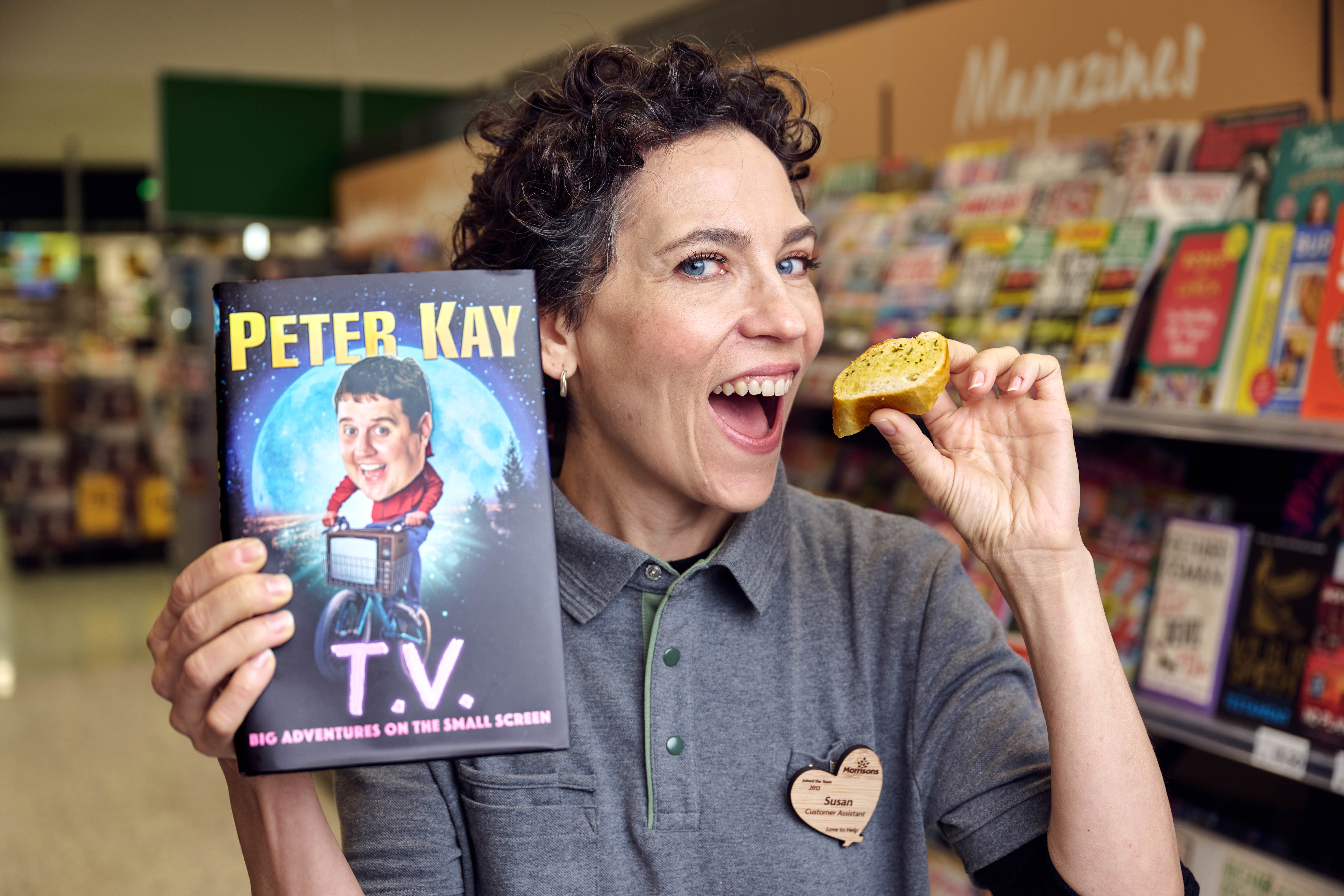 Kay you believe it!? Free garlic bread available with every new Peter Kay book sold at Morrisons